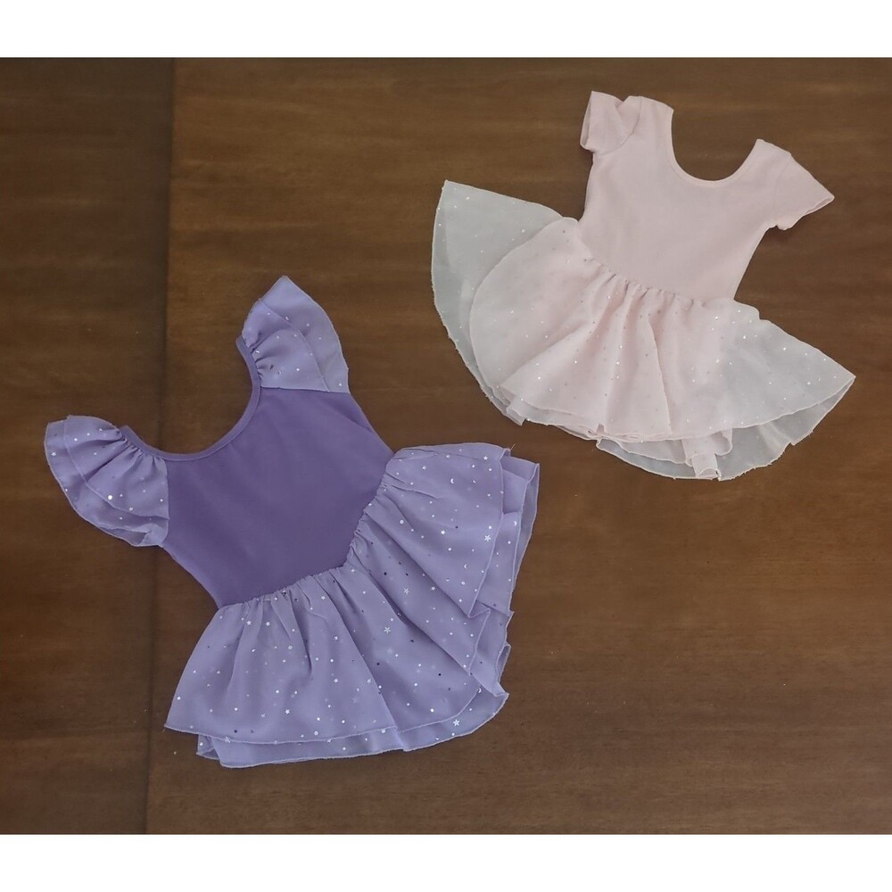 Girls Gymnastics and Ballet Dance leotards size 110 GUC